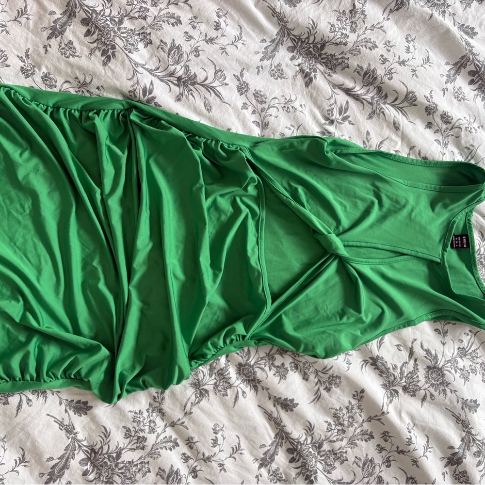 SHEIN green mini dress